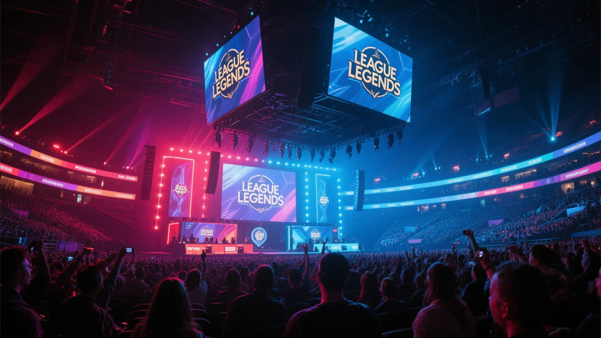 英雄联盟电竞赛事现场