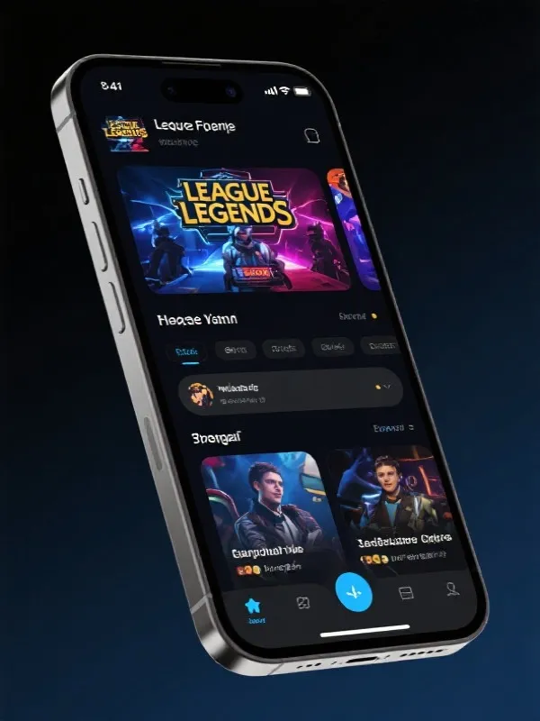 英雄联盟直播App界面展示